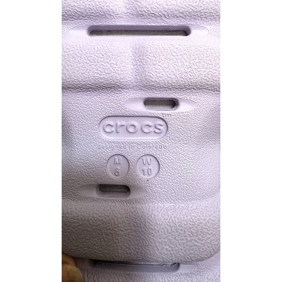 Crocs Unisex Lavender Echo Clogs Adjustable Straps Lightweight Size M8/W10 - Picture 7 of 7